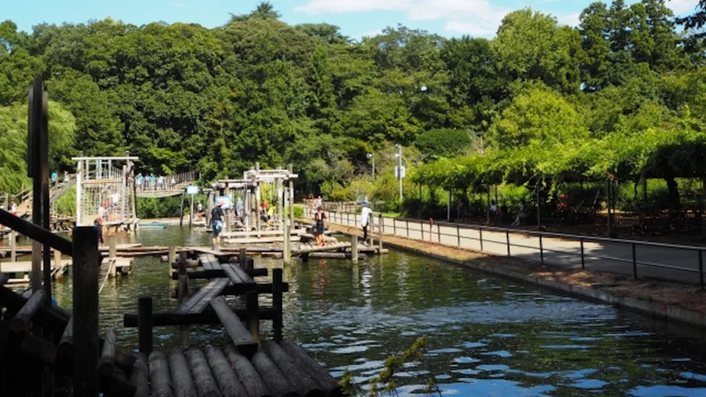 清水公園フィールドアスレチックのウォーターコース