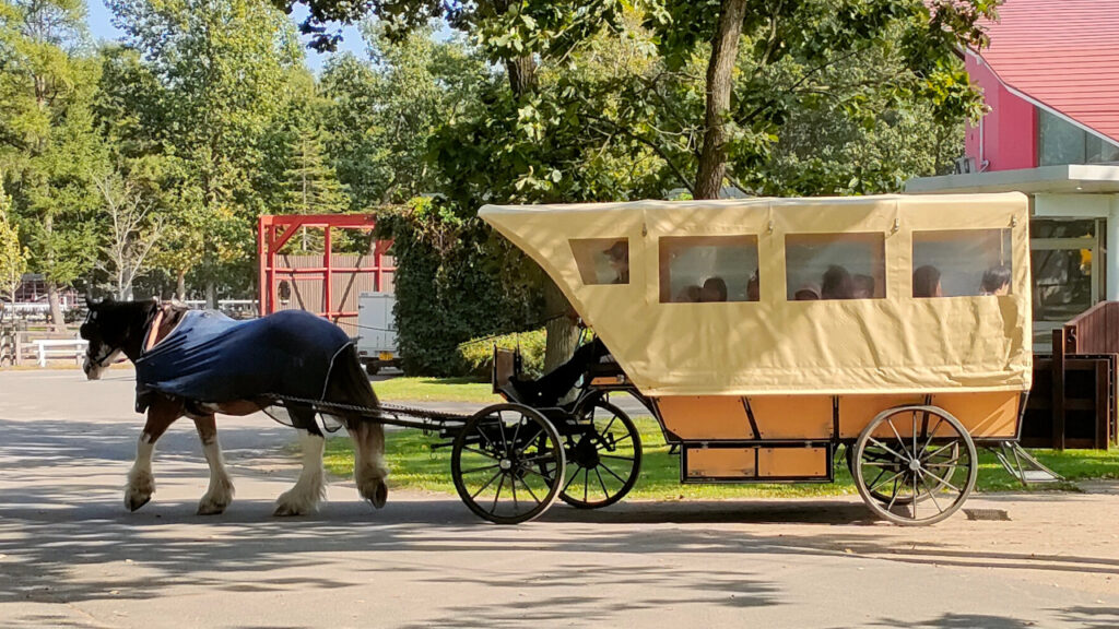 ノーザンホースパークの観光馬車