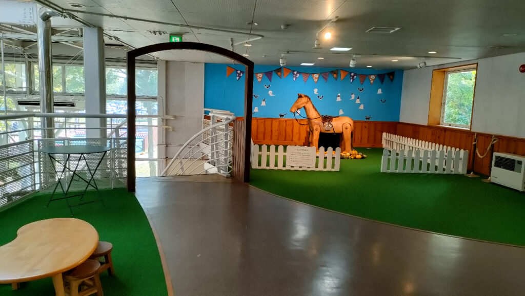 ノーザンホースパークのノーザンホースミュージアムにあるキッズコーナー