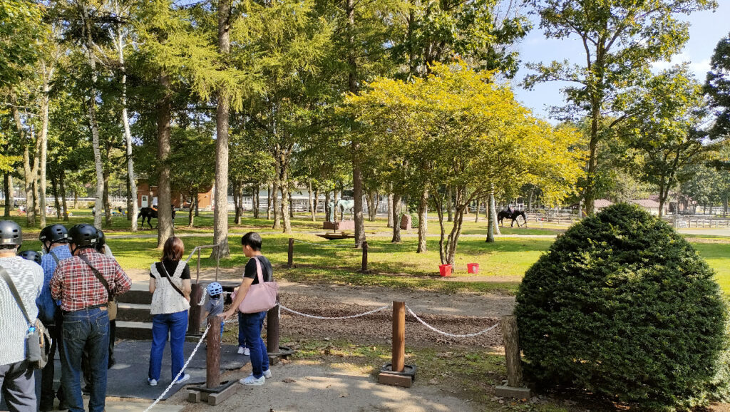 ノーザンホースパークの観光ひき馬の出発地点とコース