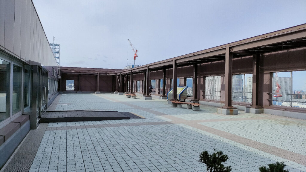 札幌市役所展望回廊の北側エリア