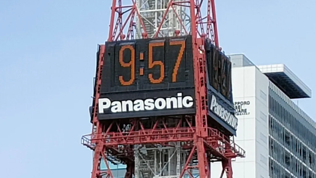 さっぽろテレビ塔のデジタル時計