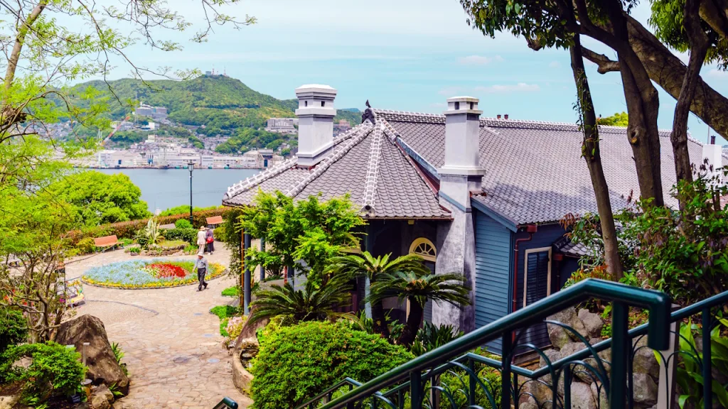 階段上から見下ろした旧グラバー住宅