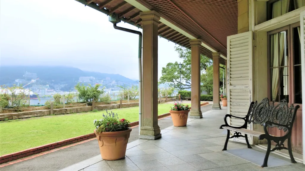 グラバー園の旧リンガー住宅からの眺め