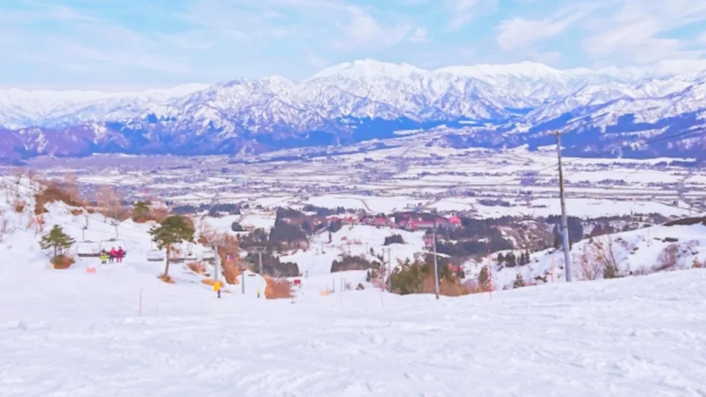 上越国際スキー場から眺めた街並み