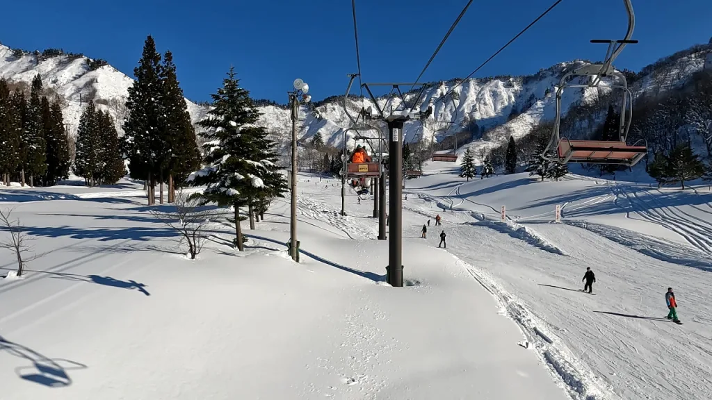 湯沢中里スノーリゾートの第3リフトからの眺め