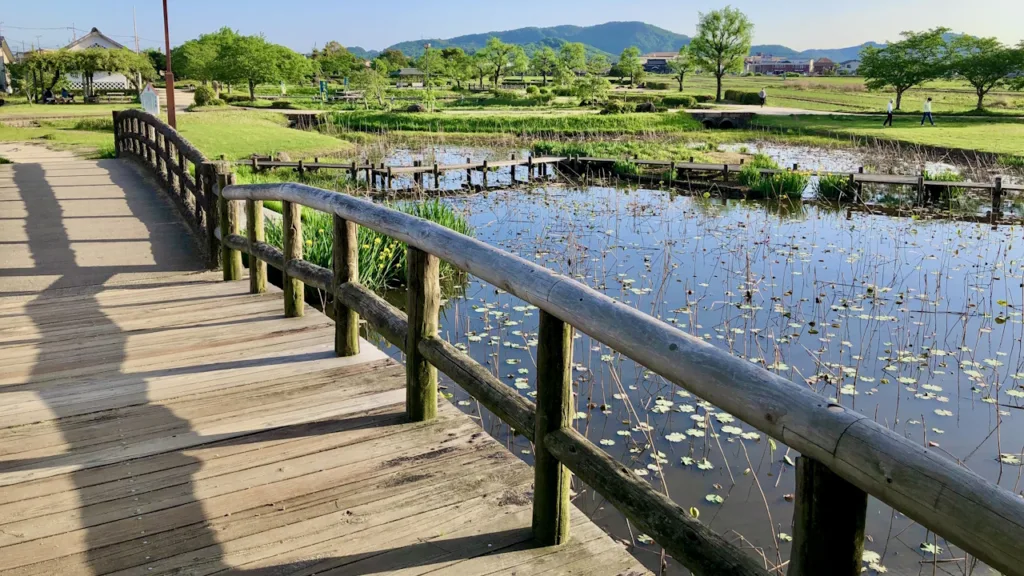 高松城址公園の遊歩道
