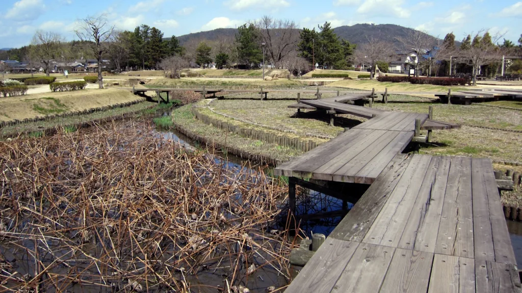 高松城址公園の遊歩道