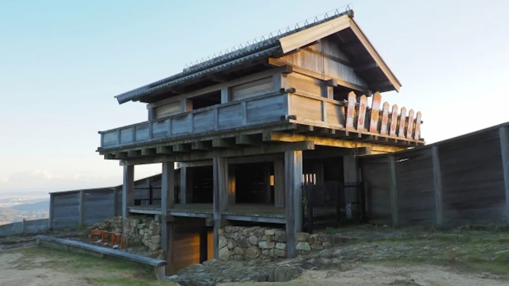 鬼ノ城の内側から見た西門