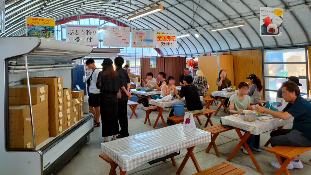 美作農園の食べ放題受付
