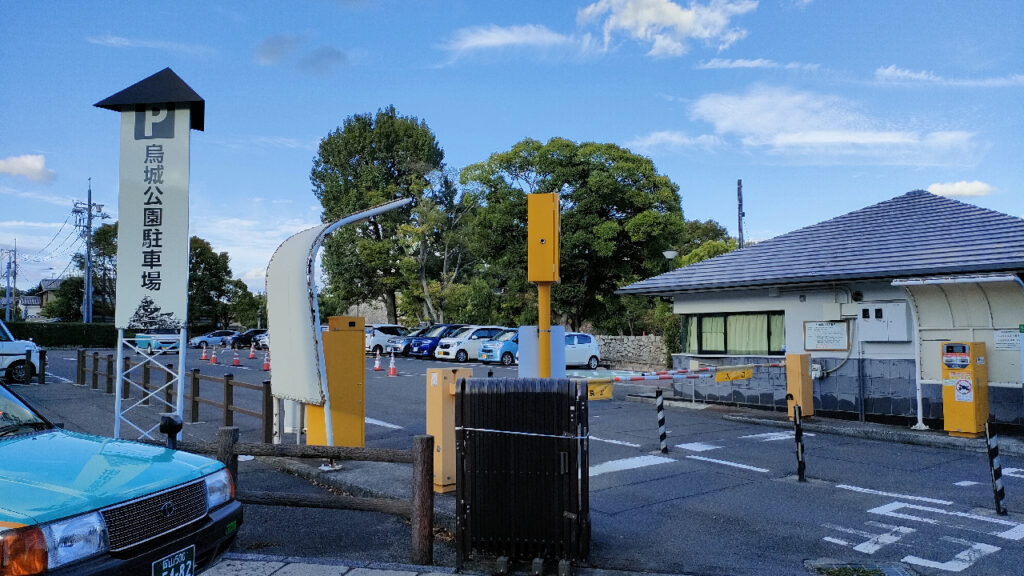 岡山烏城公園の駐車場