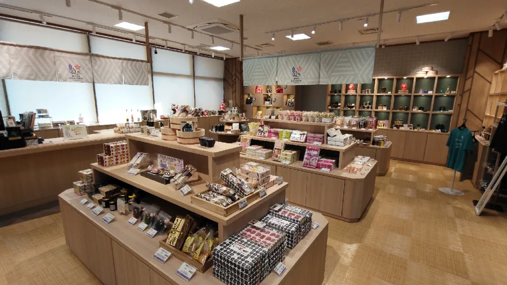 和気鵜飼谷温泉のお土産ショップ