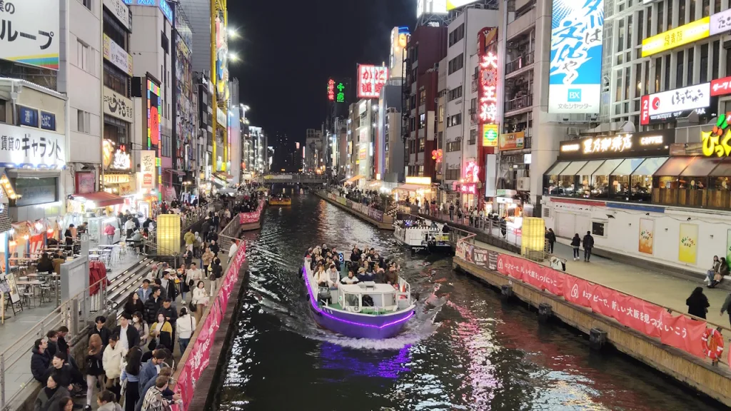 夜の道頓堀川
