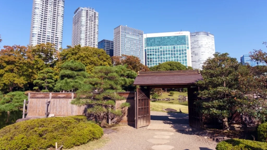 浜離宮恩賜庭園の入口
