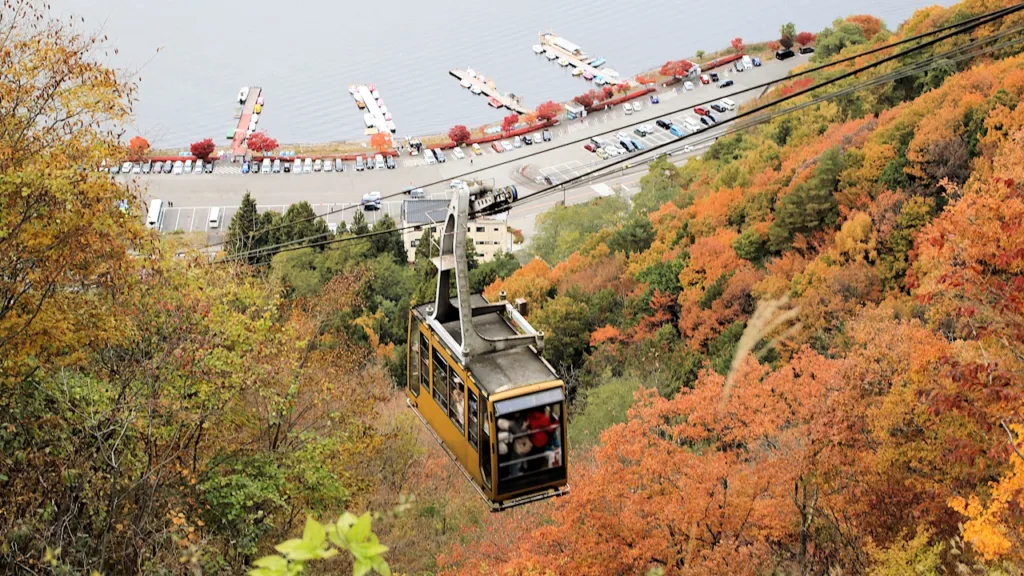 富士山パノラマロープウェイのゴンドラ