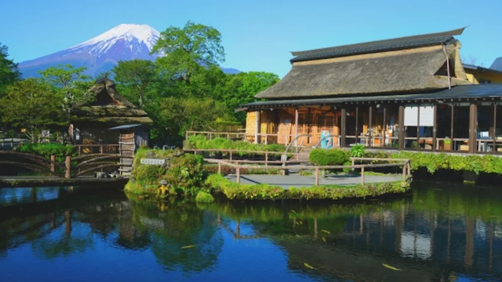 忍野八海と富士山
