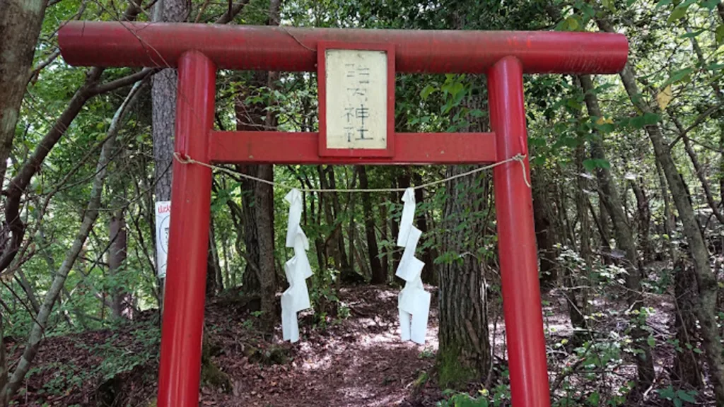 吉田胎内樹型にある鳥居